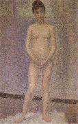 Georges Seurat A standing position of the Obverse oil on canvas